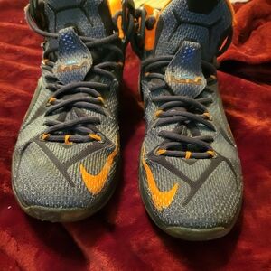 Nike Lebron XII 12 Instinct Cave Purple Hyper Grape 9.5 M 684593 583 Iridescent